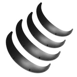 4 Pcs Car Universal Fender Flares Wheel Eyebrow Black Not Painted Wheel Eyebrow - Front View