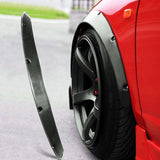 4 Pcs Car Universal Fender Flares Wheel Eyebrow Black Not Painted Wheel Eyebrow - Close-Up Angle