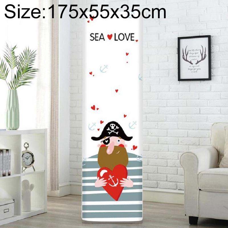 Complete Vertical Cabinet Air Conditioner Cover - Pirate Design 175x55x35cm