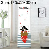 Complete Vertical Cabinet Air Conditioner Cover - Pirate Design 175x55x35cm - Front View