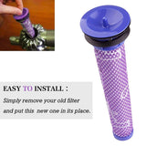 Reusable Filter for Dyson V6 V7 V8 Vacuum Cleaners - Side View
