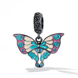925 Sterling Silver Artistic Butterfly Pendant For Diy Bracelets & Necklaces - Front View