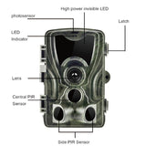 Waterproof Hunting Trail Camera With Night Vision - 8Mp 120 Degree Wide Angle 110 Degree Pir Sensor - Close-Up Angle