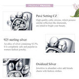925 Sterling Silver Animal Footprint Beads For Diy Bracelets - 45-Degree Angle