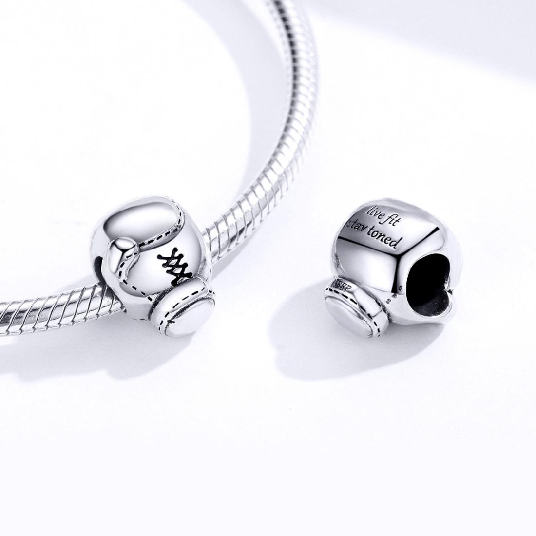 925 Sterling Silver Beaded Diy Boxing Bracelet
