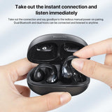 Wireless Ear Clip Earphone with Bluetooth 5.3 for Air Conduction - Top-Down View