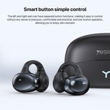 Wireless Ear Clip Earphone with Bluetooth 5.3 for Air Conduction - 45-Degree Angle