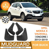 For Buick Encore 2013-2019 4Pcs / Set Car Auto Soft Plastic Splash Flaps Fender Guard - Side View