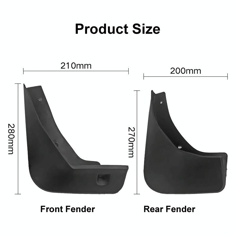 For Buick Encore 2013-2019 4Pcs / Set Car Auto Soft Plastic Splash Flaps Fender Guard