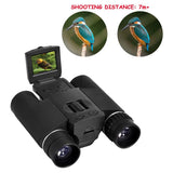 10x25 Zoom Binocular Telescope with Hd Digital Camera and 1.5 Lcd Screen - Black - Rear View