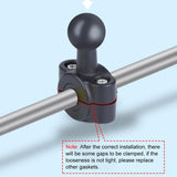 25mm Ballhead Car Seat Mount for Action Cameras with Phone Clamp and Anti-lost Case
