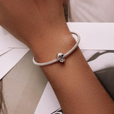 925 Sterling Silver Retro Skull Beads For Diy Bracelets & Necklaces - Low Angle