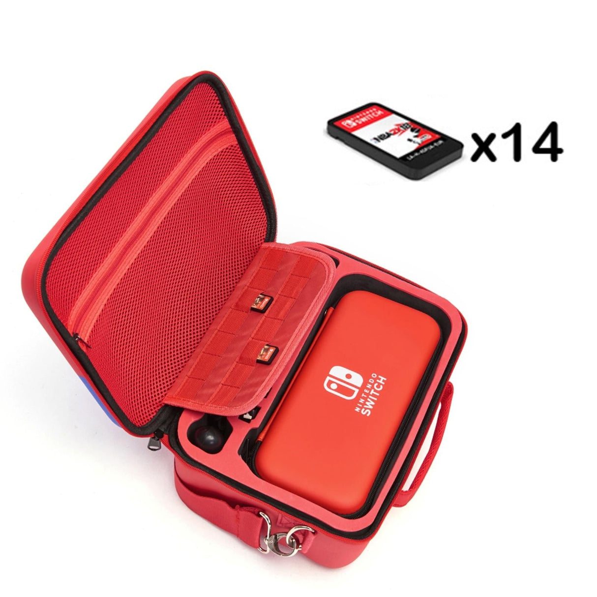 Compact Switch Shoulder Bag with Game Host Storage