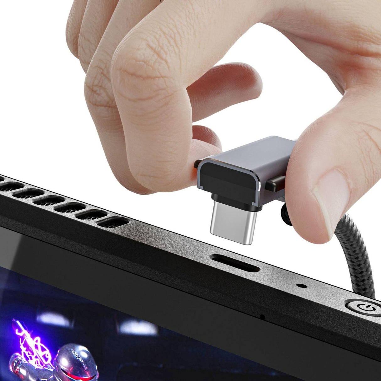 6-in-1 Docking Station for Steam Deck with Hdmi Rj45 Usb 3.0 Usb-c Pd 100w