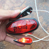 Electric Scooter Triangle Led Turn Signal Light - Top-Down View