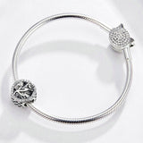 925 Sterling Silver Rose Beads For Diy Jewelry Accessories - 45-Degree Angle