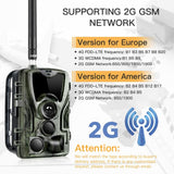Waterproof Hunting Trail Camera With Night Vision - 120 Degree Pir Angle - Top-Down View