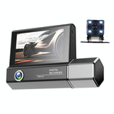 1080p Hd Multi-language Driving Recorder with 3 Lenses - Front View