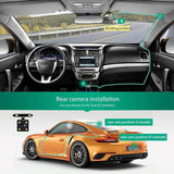 1080p Hd Multi-language Driving Recorder with 3 Lenses - Close-Up Angle