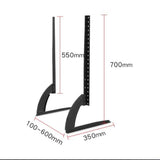 Adjustable Universal Tv Stand Base For 27-55 Inch Flat Screens - Top-Down View