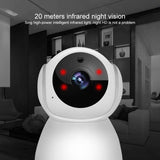 Smart Wifi Camera With Night Vision - 720P Remote Control - Top-Down View