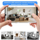 Wireless Smart Camera With Motion Detection And Night Vision - Close-Up Angle