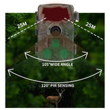 4K Wifi Hunting Trail Camera With 2.4 Tft Screen - Low Angle