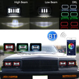 5 Inch 30W Dc 10 - 30V 7200Lm Ip67 Car Led Turn Signal / Headlight With Angel Eyes - Close-Up Angle