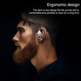 Wireless Bluetooth Earphones with Magnetic Charging Case & Digital Display - Rear View