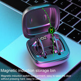 Wireless Bluetooth Earphones with Magnetic Charging Case & Digital Display - Extra Image