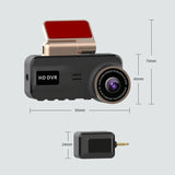 1080p Hd Night Vision Wifi Driving Recorder with In-car Camera - 3.16 Inch - 45-Degree Angle