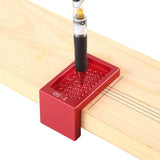 Woodworking L-shaped Ruler for Marking and Fixing - T50 Aluminum Alloy - Rear View