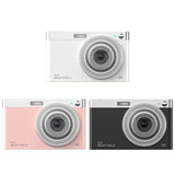 4k 8x Optical Zoom Telescopic Lens Digital Camera with Card Reader & 16g - White - Side View