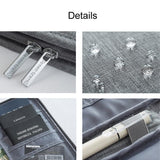 Waterproof Travel Document Bag Black Large - Navy Blue Small - 45-Degree Angle