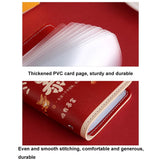 Festive Cartoon Snap Anti Degaussing Card Holder Lucky Change Id Storage Bag - Red - 45-Degree Angle