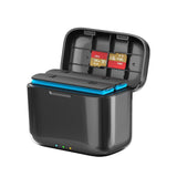 Fast Charge Battery Box for Sports Camera Accessories - Front View