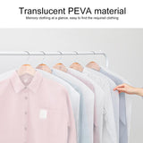 100 Disposable Dust Bags - 60x110cm - Thick Pe - Transparent Cover - Top-Down View