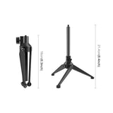 Adjustable Desktop Tripod Selfie Stick Holder - Compact - Top-Down View
