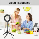 Adjustable Desktop Tripod Selfie Stick Holder - Compact - Close-Up Angle