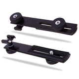 Black Metal Flash Bracket For Dslr Cameras - Front View