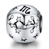 925 Sterling Silver Diy Beaded Bracelet For Scorpio Style - Scorpio - Front View