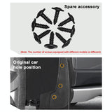 For Audi A3 Hatchback 2014-2016 4Pcs / Set Car Auto Soft Plastic Splash Flaps Fender Guard - 45-Degree Angle