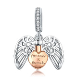 925 Sterling Silver Forever Home Charm For Diy Bracelets - Front View