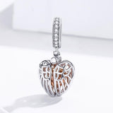 925 Sterling Silver Forever Home Charm For Diy Bracelets - Top-Down View