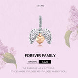 925 Sterling Silver Forever Home Charm For Diy Bracelets - 45-Degree Angle