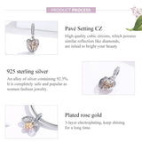 925 Sterling Silver Forever Home Charm For Diy Bracelets - Rear View