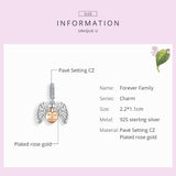 925 Sterling Silver Forever Home Charm For Diy Bracelets - Close-Up Angle
