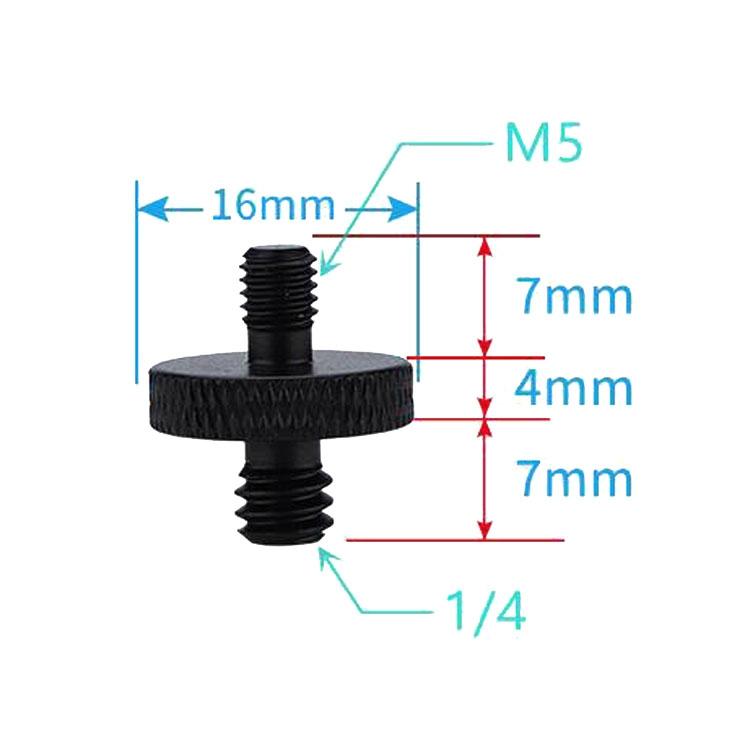 4-Piece A25 1 / 4 To M5 Male Screw Adapters