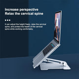 Adjustable Folding Laptop Stand - Aluminum Alloy - Rear View