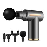 Electric Shock Muscle Massage Gun - Mini Grey Pocket - Front View